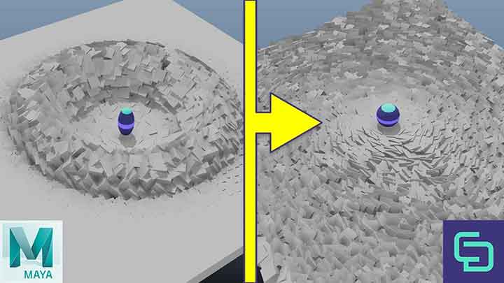 How to Use MASH to Animate a Stylized Crater Smash