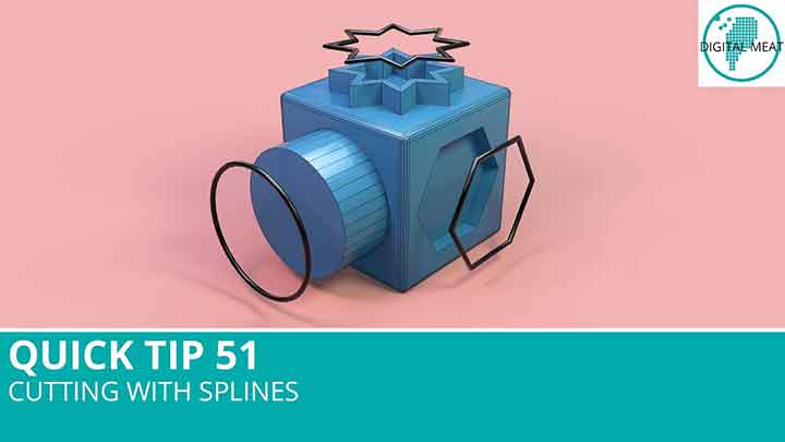 Splines as Cutting Tools in C4D