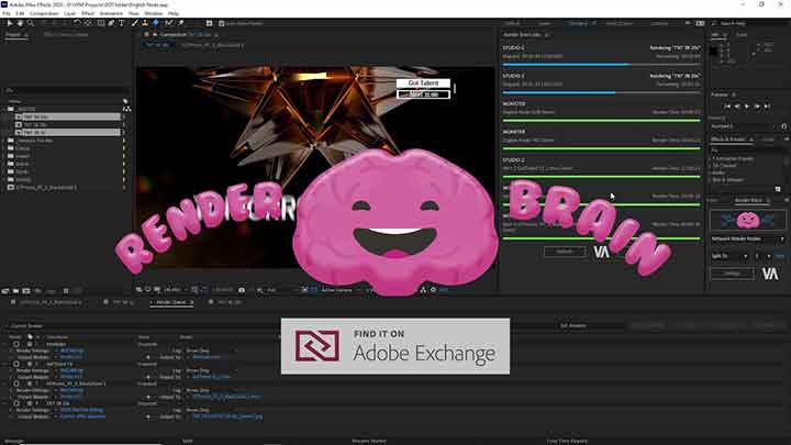 Render Brian is a Free Background Render for After Effects