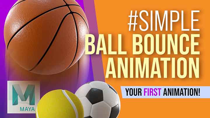 Create Two Types of Ball Bounce Animation in Maya - Lesterbanks