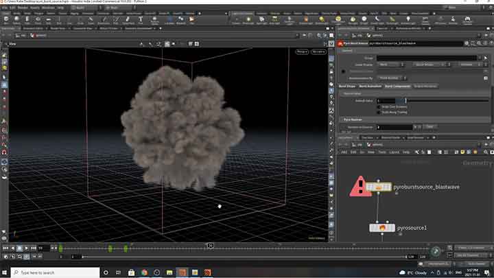 Exploring The Pyro Burst Source SOP in Houdini 19