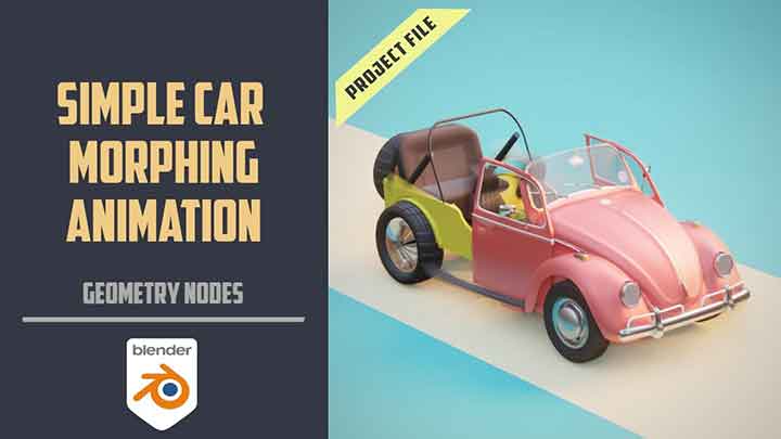 How to Make a Car Morph Animation With Geometry Nodes - Lesterbanks
