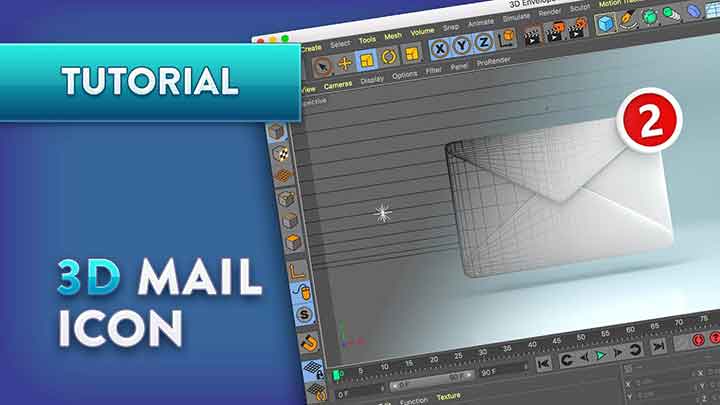 How to Make a Stylized Mail Icon in Cinema 4D