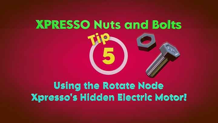 Working With the Xpresso Rotate Node in C4D