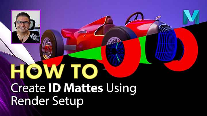 How to Create ID Mattes With Render Setup in Maya