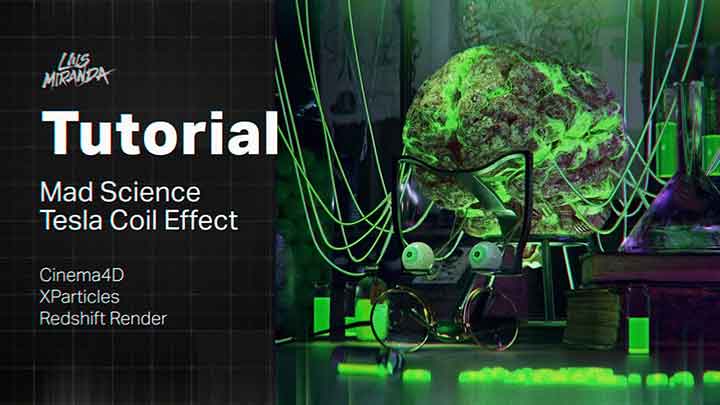 How to Make a Tesla Coil Effect With X-Particles and C4D
