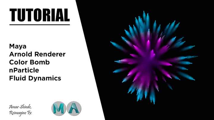 How to create a Colorful Explosion With nParticles and Fluids