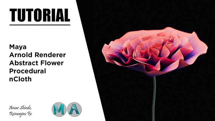 How to Create an Abstract Flower With a Sim in Maya