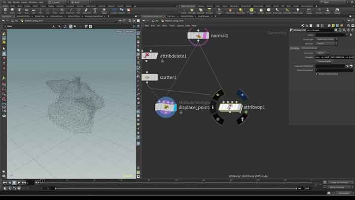 How to Displace Along Normals With Houdini