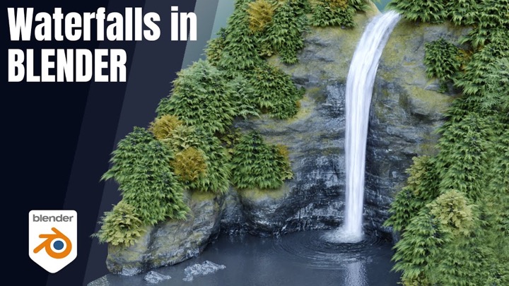 How to Create a Waterfall With Blender Using Video Footage