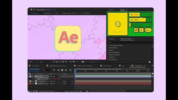 Free Wiggle Tool Creates a Live and Reactive Wiggle Experience in Ae