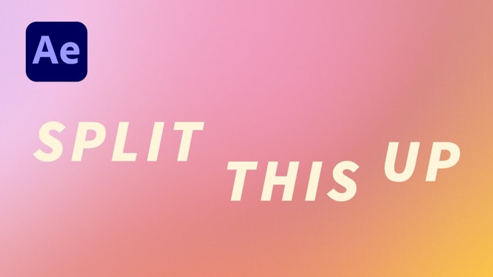 How to Animate a Single Line of Type in Parts in After Effects
