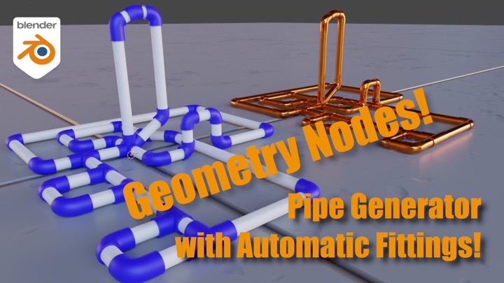 How to Build a Pipe Generator in Geometry Nodes