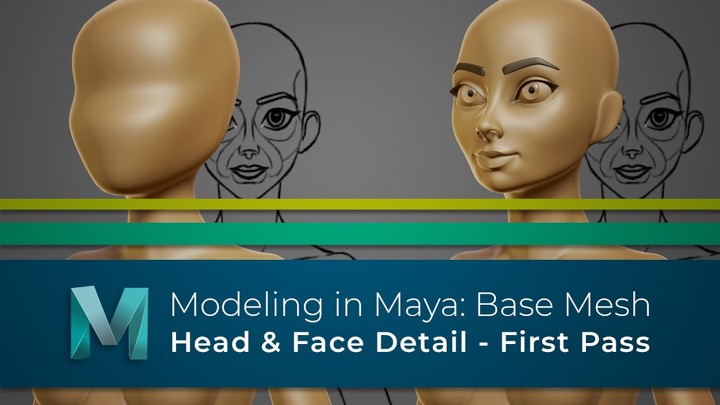 How to Create a Base Mesh Head and Face Details