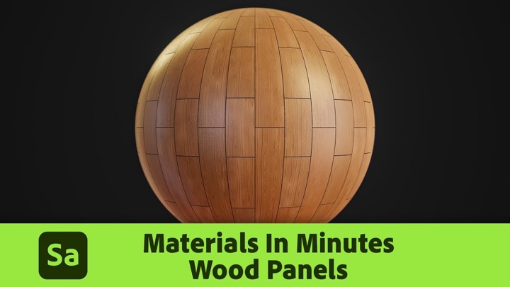 Wood Panel Material With Substance 3D Sampler