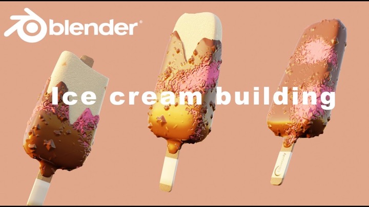 Blender 3D Ice Cream Modeling Tutorial - Quick and Easy - Blender 3D  Tutorial 