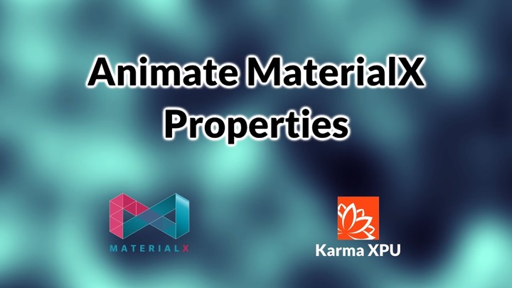 How to Animate MaterialX Properties in Side FX Houdini