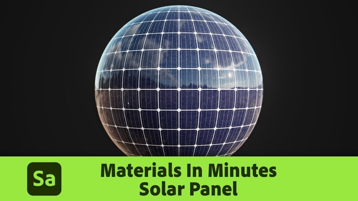 How to Quickly Make a Solar Panel Material With 3D Sampler