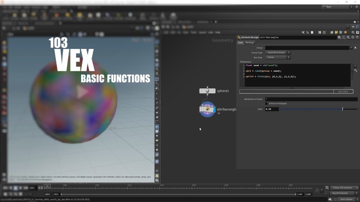 Houdini VEX 101, Understanding Lerp, Rand and Point