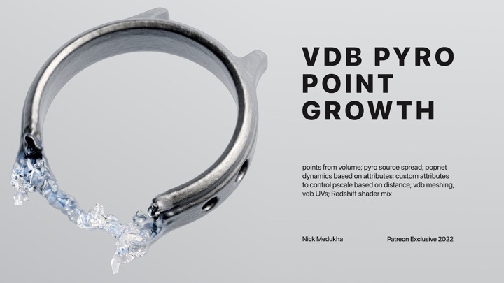 How to Animate Growth in Houdini Using VDBs