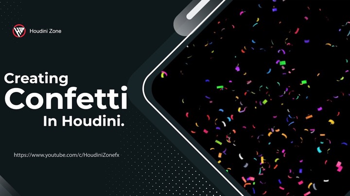 How to Create Confetti Falling In Houdini Using VEX and VOPs