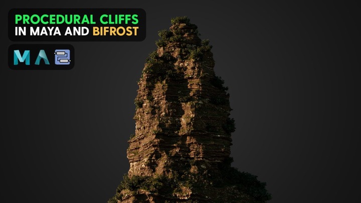 How to Create a Cliff Face Procedurally With Maya Bifrost