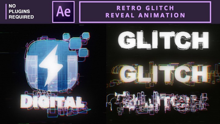 How to Create a Retro Glitch Reveal Animation in After Effects