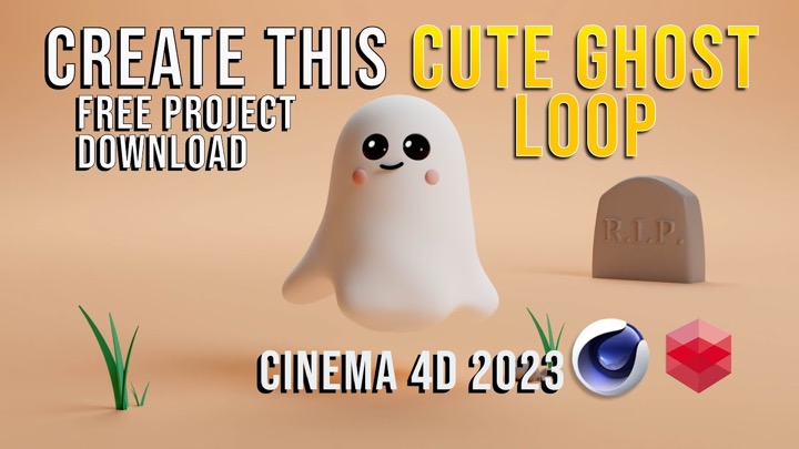 Create a Cute Ghost Animation in Cinema 4D and Redshift
