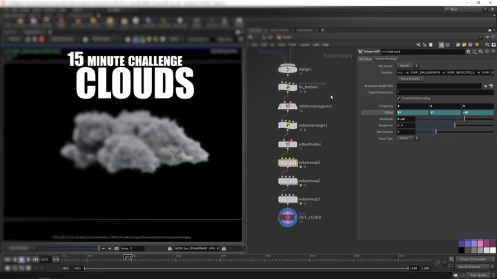 How to Approach Creating Cloud Assets With Houdini in 15 Minutes