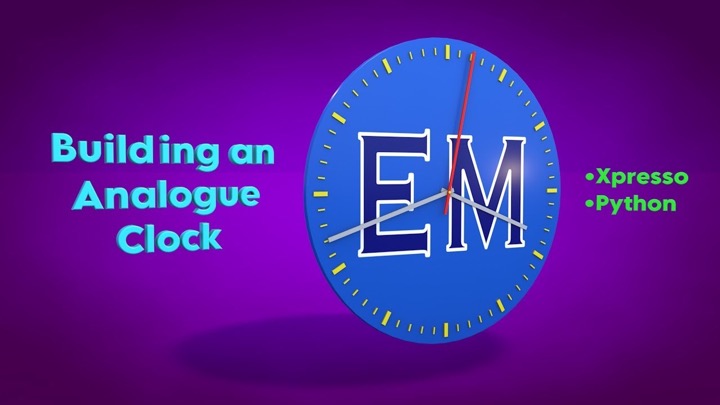 How to Build a Working Clock With Xpresso and Python in C4D