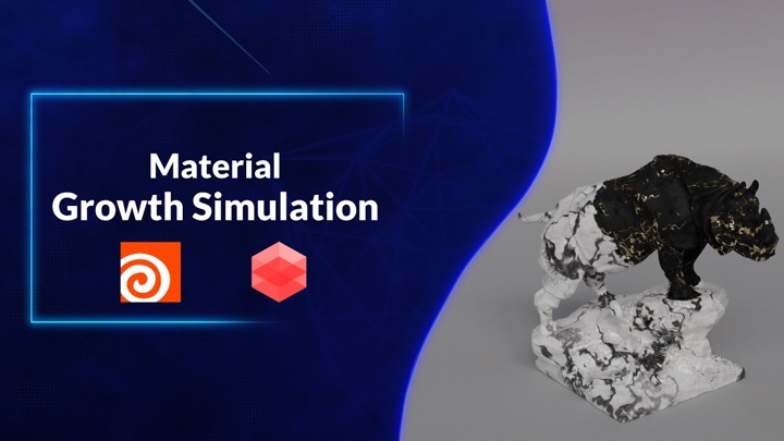 How to Create Material Growth Animation in Houdini