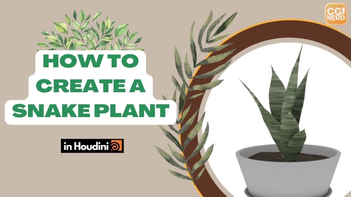 How to Model a House Plant Procedurally in Houdini