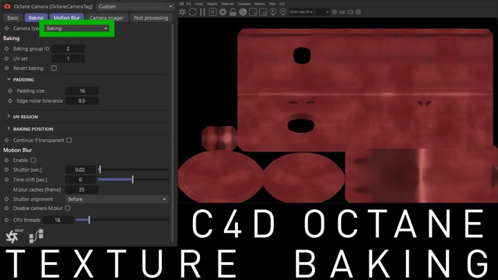 How to Bake Textures, Noise, and Gradients With Octane and C4D