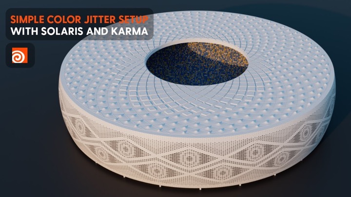 Quick Color Jitter With Karma in Houdini