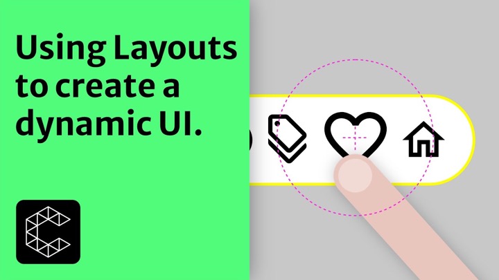 How to Create an Interactive UI Mockup in Cavalry Using a Layout Group