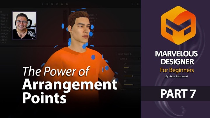 Working With Arrangement Points in Marvelous Designer
