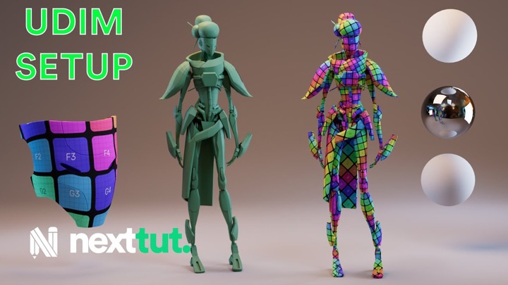 Working With UDIMs in Maya and Substance 3D Painter