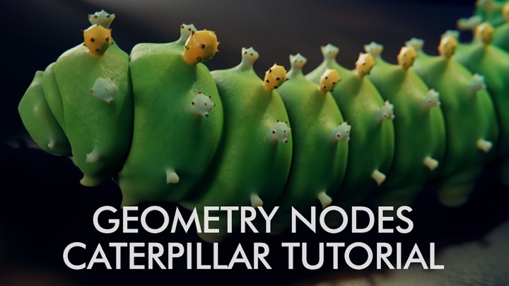 How to Create Caterpillar Locomotion With Geometry Nodes