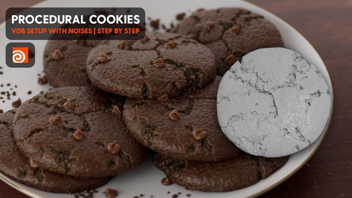How to Model a Cookie Using VDB and Noises in Houdini