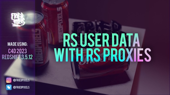 Working With Redshift User Data in Cinema 4D