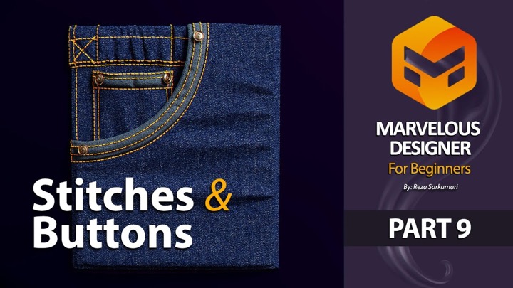 How to Make Stitches and Buttons With Marvelous Designer