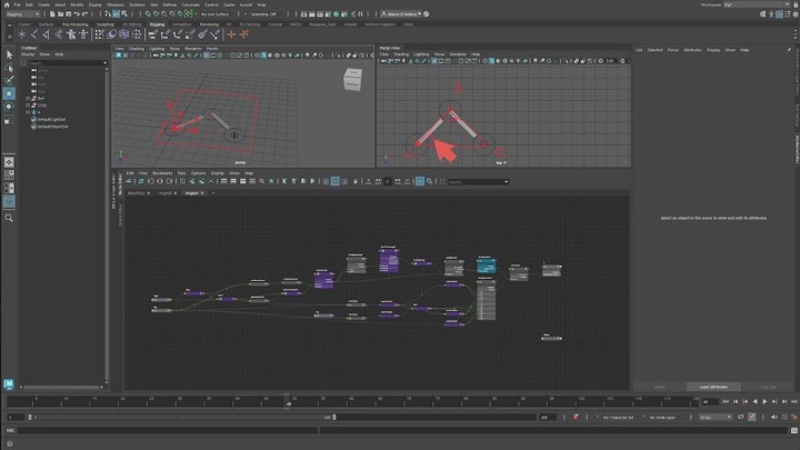How to Make a 2-Bone IK Solver With Bifrost in Maya