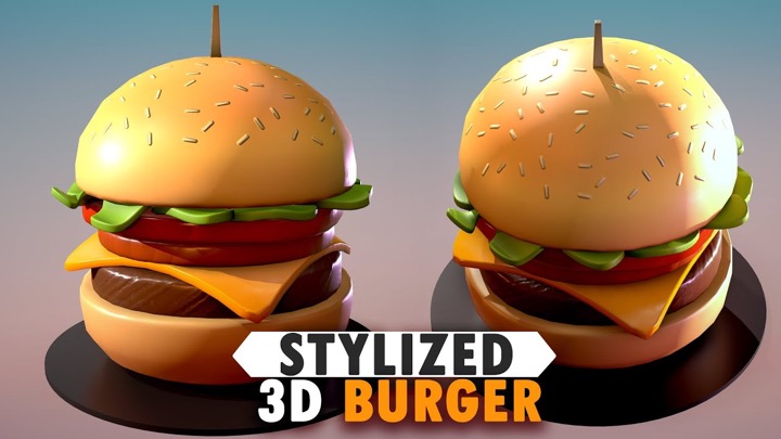 How to Make a Stylized Hamburger With Maya, Zbrush, and Painter