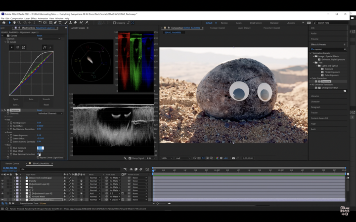 Recreating the Rock Scene from "Everything Everywhere All At Once" in C4D and Octane