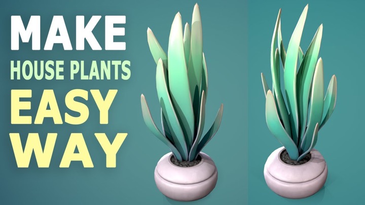 How to Make a Stylized Houseplant With Maya and Substance 3D Painter