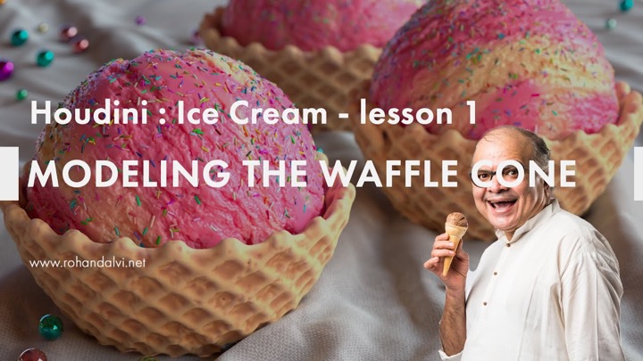 How to Create a Waffle Cone With Houdini