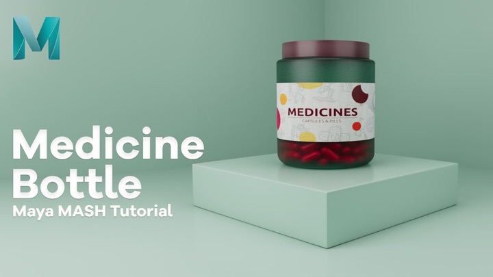 How to Fill Objects Using MASH and Dynamics in Maya
