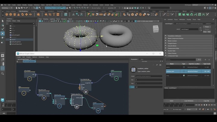 How to Read and Write Component Tags With Bifrost in Maya
