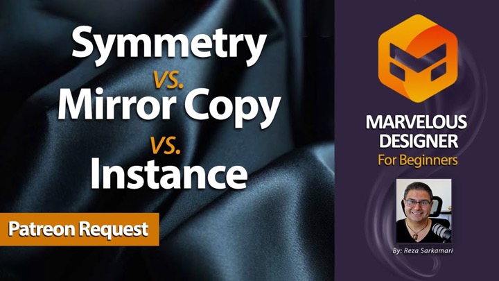 Learn the Difference Between Mirror Symmetry and Instance Pattern Paste in Marvelous Designer
