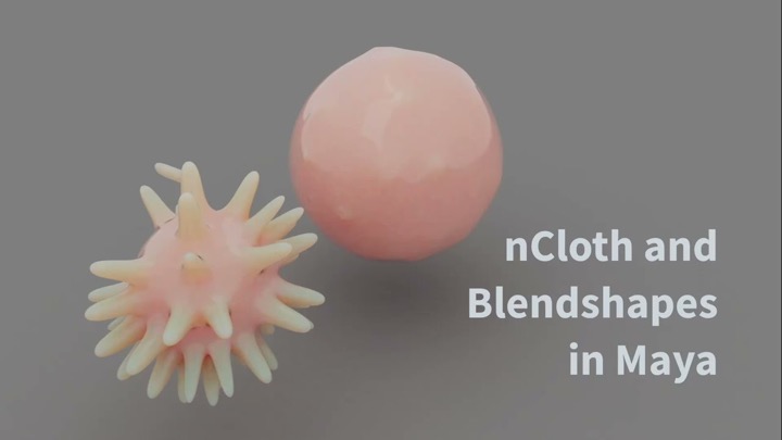 How to Use nCloth to Make Blend Shape Targets in Maya
